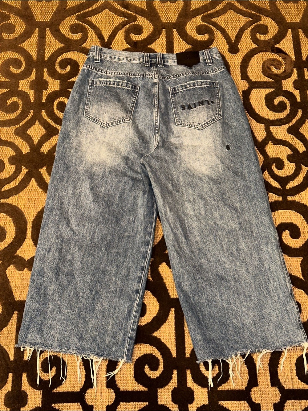 Saint MORTA Super Baggy Medium Wash Jeans Size 32 x 22